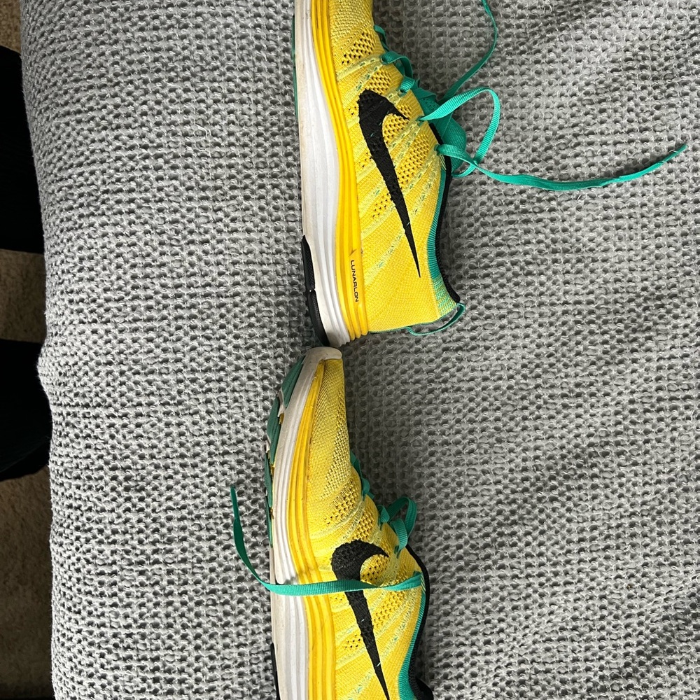 Nike Vibrant Yellow and Teal Sneakers